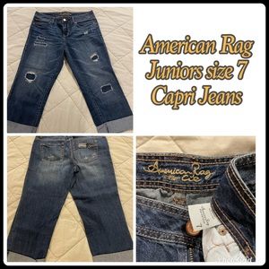 American Rag Ripped Jean Capris